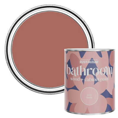 Rust-Oleum Salmon Matt Bathroom Wood & Cabinet Paint 750Ml - image 1