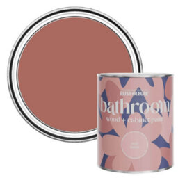 Rust-Oleum Salmon Matt Bathroom Wood & Cabinet Paint 750Ml