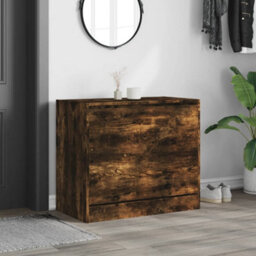 Walplus Shoe Cabinet Smoked Oak 80X42X69 Cm Engineered Wood - thumbnail 3