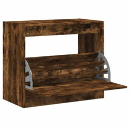 Walplus Shoe Cabinet Smoked Oak 80X42X69 Cm Engineered Wood - thumbnail 2