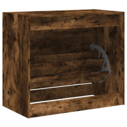 Walplus Shoe Cabinet Smoked Oak 80X42X69 Cm Engineered Wood - thumbnail 7