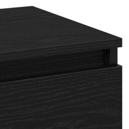 Berkfield Bedside Cabinet Black Oak 40X35X70 Cm Engineered Wood - thumbnail 9
