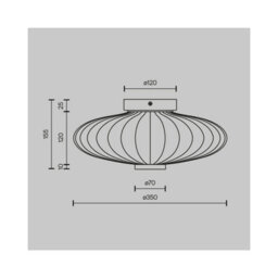 Luminosa Lighting Luminosa Amulet Round Modern 35Cm Wall Lamp Gold 3000K 360Lm Glass Shade - thumbnail 2