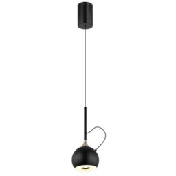 Luminosa Lighting Luminosa Donovan Slim Pendant Ceiling Light Matt Black Led 3000K - thumbnail 1