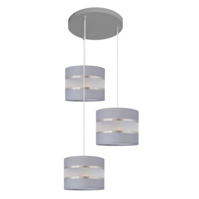 Luminosa Lighting Luminosa Helen Spotlight Clusters Grey, Silver 35Cm