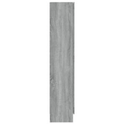 Berkfield Vitrine Cabinet Grey Sonoma 82.5X30.5X150 Cm Engineered Wood - thumbnail 4