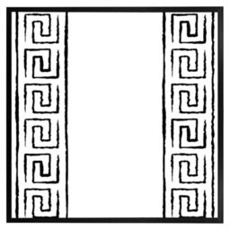 "Andrew Lee Egyptian Pattern (Picutre Frame) / 16X16"" / Brown" - thumbnail 6