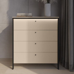 Arte Sophisticated Enna 3 Chest Of Drawers 1010mm X 1150mm X 490mm - Chic Storage Solution - thumbnail 6