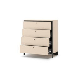 Arte Sophisticated Enna 3 Chest Of Drawers 1010mm X 1150mm X 490mm - Chic Storage Solution - thumbnail 2