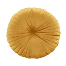 Catherine Lansfield Round Cushion Soft Touch 40X40Cm Cushion Mustard Yellow - thumbnail 4