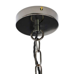 Du Maurier Prismatic Stepped Dome Glass Pendant Light - Black Nickel - Se Home - thumbnail 4