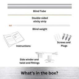 Caecus Blinds Make Your Own Roller Blind Kit 28mm Tube No Drill Fitting 120Cm - thumbnail 5