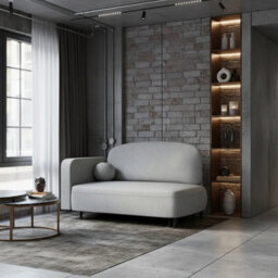 Solo Sofa Bed With Sleeping Function And Storage Compartment Polyurethane Foam Wooden Metal Legs 162X93X97Cm Grey Left - thumbnail 1