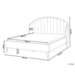 Beliani Bed Boucle Ambillou 180 X 200 Cm (Eu Super King) Off-White - thumbnail 3