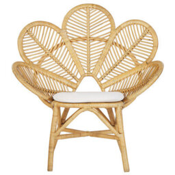Beliani Peacock Chair Florentine Rattan Natural - thumbnail 5