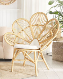 Beliani Peacock Chair Florentine Rattan Natural - thumbnail 2