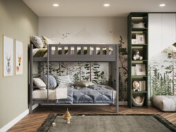 Flair Bea Wooden Bunk Bed - Grey - thumbnail 7