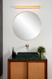 Lucide Alexa 8W Led Over Mirror Light Matt Gold - thumbnail 4