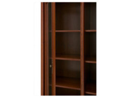 Arte Kent Chestnut 168Cm Tall Display Cabinet - 5-Door Glass Showcase With 2 Drawers - thumbnail 5
