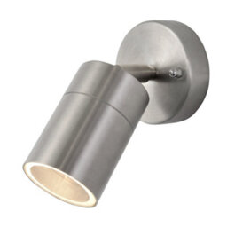 Litecraft Pack Of 2 Kenn Stainless Steel Adjustable Outdoor Wall Lights - thumbnail 2