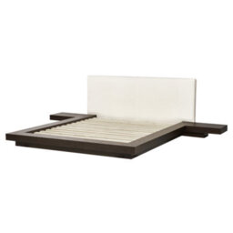 Beliani Bed Boucle Zen 160 X 200 Cm (Eu King Size) Dark Ash Wood - thumbnail 7
