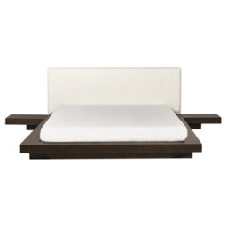 Beliani Bed Boucle Zen 160 X 200 Cm (Eu King Size) Dark Ash Wood - thumbnail 4