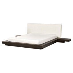 Beliani Bed Boucle Zen 160 X 200 Cm (Eu King Size) Dark Ash Wood - thumbnail 6