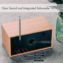 Mains Powered Dab/dab+/fm Radio, Dual Alarm Clock, Bluetooth Speaker With Subwoofer, Usb Mp3 Player, 3.5mm Aux In - August Mb420K - thumbnail 6