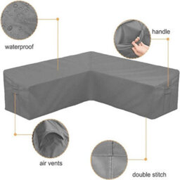 Garden Waterproof L Shape Sofa Cover Premium Heavy Duty Protection Protector - thumbnail 2