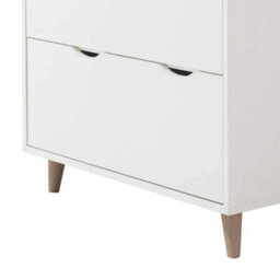 4 Drawer Chest Of Drawers In White For Living Room - thumbnail 5