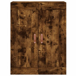 Berkfield Highboard Smoked Oak 69.5X34X180 Cm Engineered Wood - thumbnail 6