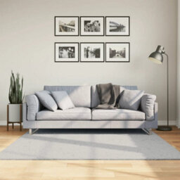 Walplus Rug Huarte Short Pile Soft And Washable Grey 160X160 Cm - thumbnail 1