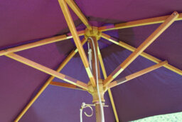 Garden Market Place The Garden Marketplace 2M Premium Hardwood Garden Parasol Umbrella Purple - thumbnail 4