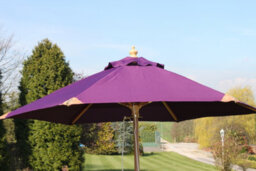 Garden Market Place The Garden Marketplace 2M Premium Hardwood Garden Parasol Umbrella Purple - thumbnail 3