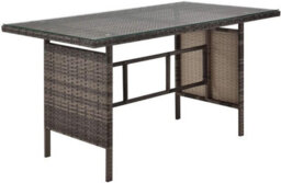 Evre Brown 8 Seater Garden Rattan Furniture Corner Dining Set Monroe Table Sofa Bench Stool Weather Cover - thumbnail 6