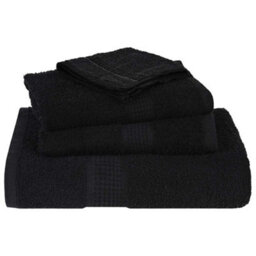 Walplus Guest Towels 2 Pcs Black 30X50 Cm 360 Gsm 100% Cotton - thumbnail 4