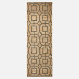 Homescapes Tiran Brown Geometric Handwoven Jute Hallway Runner Rug, 66 X 200 Cm - thumbnail 2