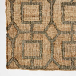 Homescapes Tiran Brown Geometric Handwoven Jute Hallway Runner Rug, 66 X 200 Cm - thumbnail 3