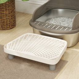 Pawhut Stainless Steel Litter Box, Cat Litter Tray W/ Lid, Pedal, Scoop - thumbnail 9