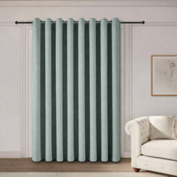 Oxford Homeware Eyelet Linen Curtains Sage Green Fully Lined 100%blackout Thermal Insulated Curtain Single Panel (W)168Cmx(L)213Cm - thumbnail 7
