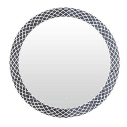 Plum&clay Cairo Led Circular Illuminated Bathroom Mirror With Dual Light Colour (H)600mm (W)600mm
