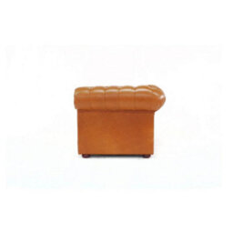 Chesterfield 2 Seater Buttoned Seat Sofa Old English Tan Real Leather In Classic Style - thumbnail 6