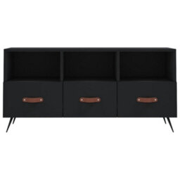 Berkfield Sturdy Tv Cabinet Black 102X36X50 Cm Engineered Wood - thumbnail 5