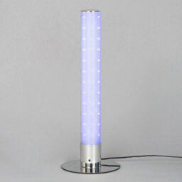 Litecraft Chrome Shimmer Glow Kids Led Cylinder Table Lamp - thumbnail 3