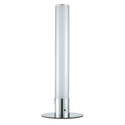 Litecraft Chrome Shimmer Glow Kids Led Cylinder Table Lamp - thumbnail 2