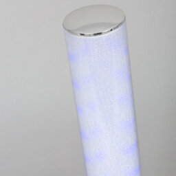 Litecraft Chrome Shimmer Glow Kids Led Cylinder Table Lamp - thumbnail 5