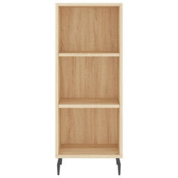 Berkfield Highboard Sonoma Oak 34.5X34X180 Cm Engineered Wood - thumbnail 8