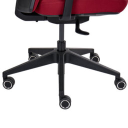 Beliani Office Chair Kamilon Fabric Dark Red - thumbnail 8