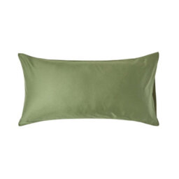 Homescapes Moss Green Organic Cotton Housewife Pillowcase 400 Tc, King Size - thumbnail 1