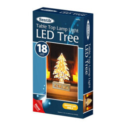 36Cm Pre Lit Led Christmas Tree Led Lights - Wooden Frame 18 Led Xmas Tree -Christmas Xmas Table Home Office Room Decoration - thumbnail 5